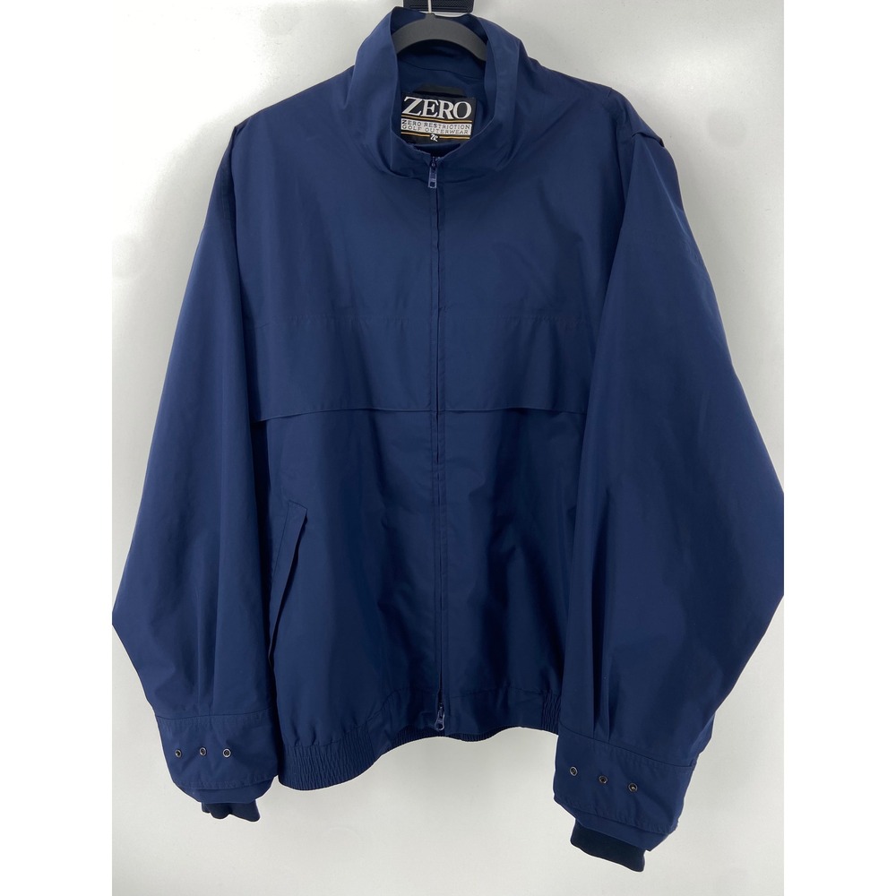 Zero Restriction Jacket Mens XL Blue Gore-Tex Waterproof Golf Outdoor Rain Vent
